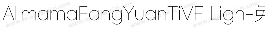 AlimamaFangYuanTiVF Ligh字体转换